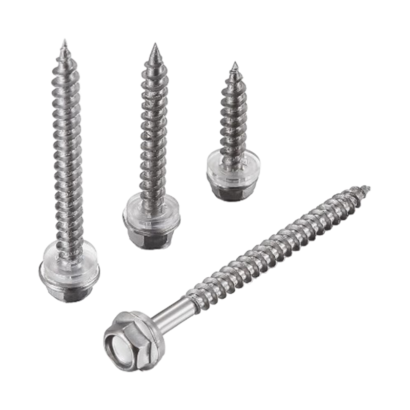 SUS410 kuusikulmainen aluslevyn pään itsekierteittävät ruuvit